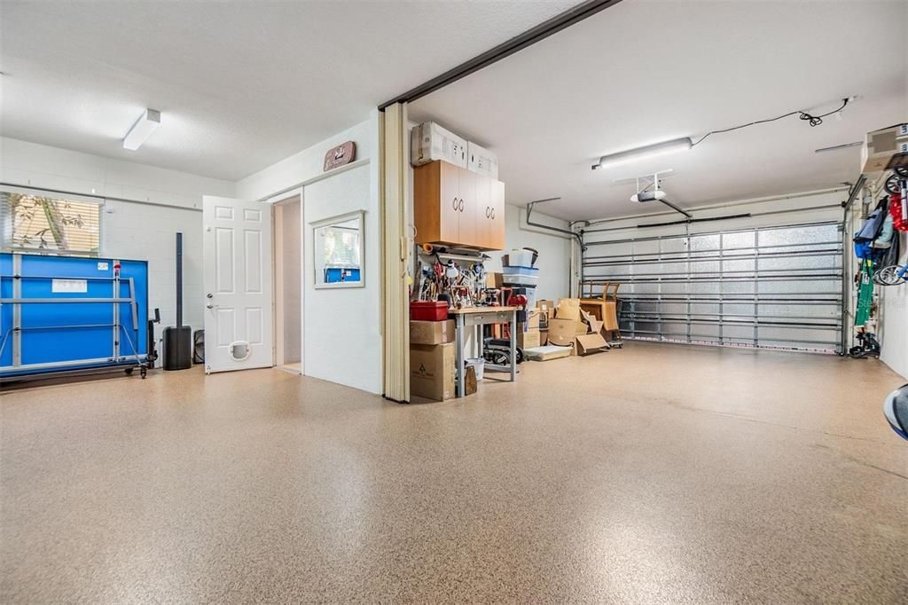 OVERSIZED Garage with Man Cave/Game Room area