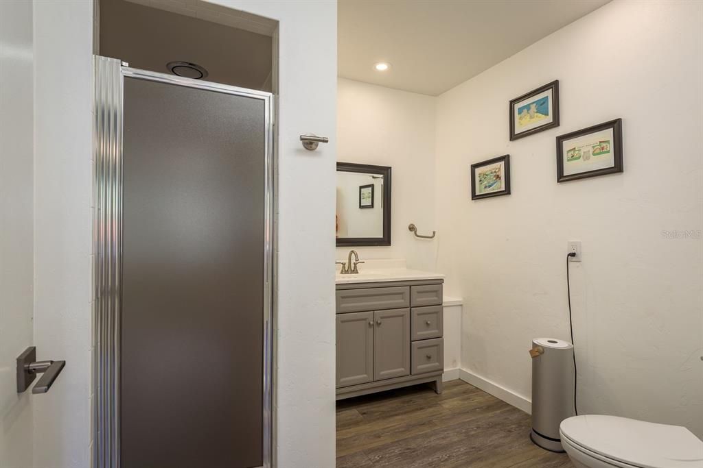 En suite bathroom to playroom
