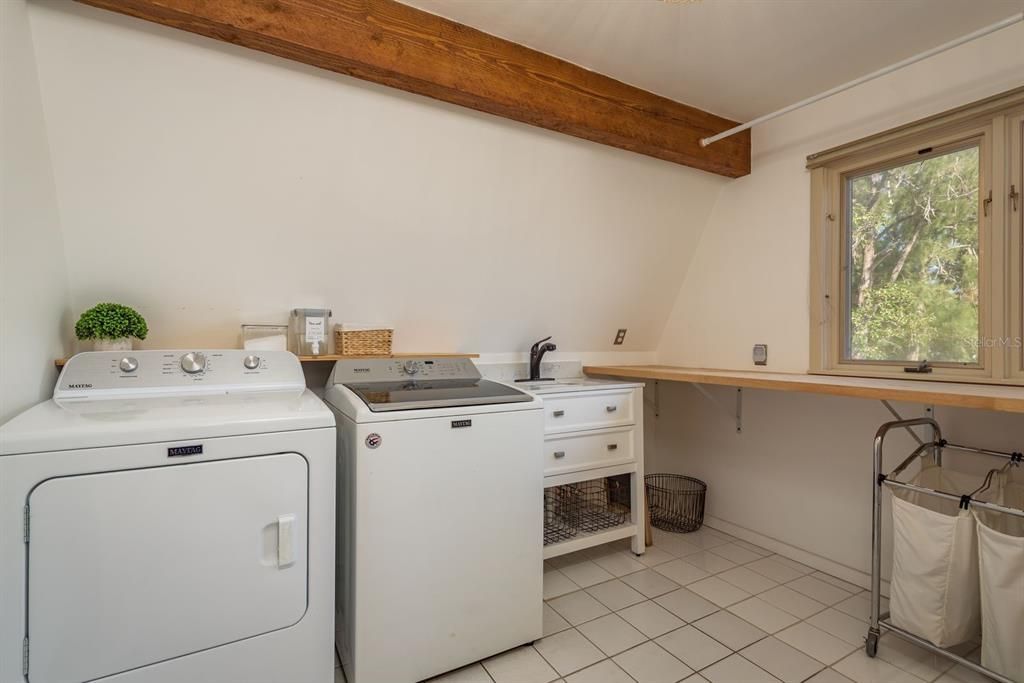 Upstairs laundry room