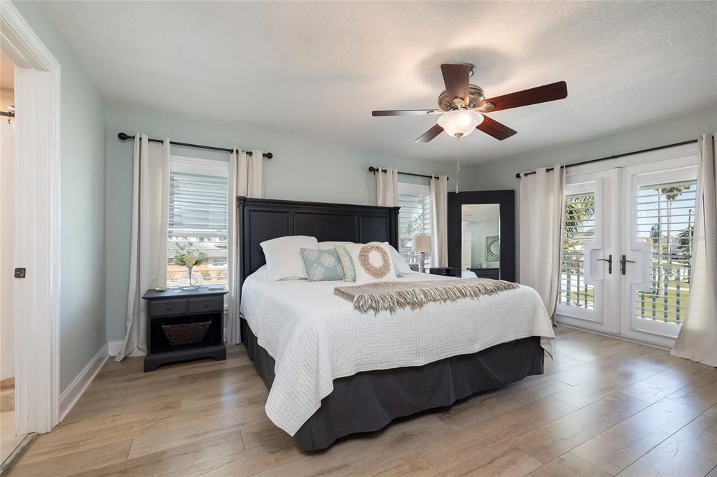 Master Bedroom with French Doors to Balcony