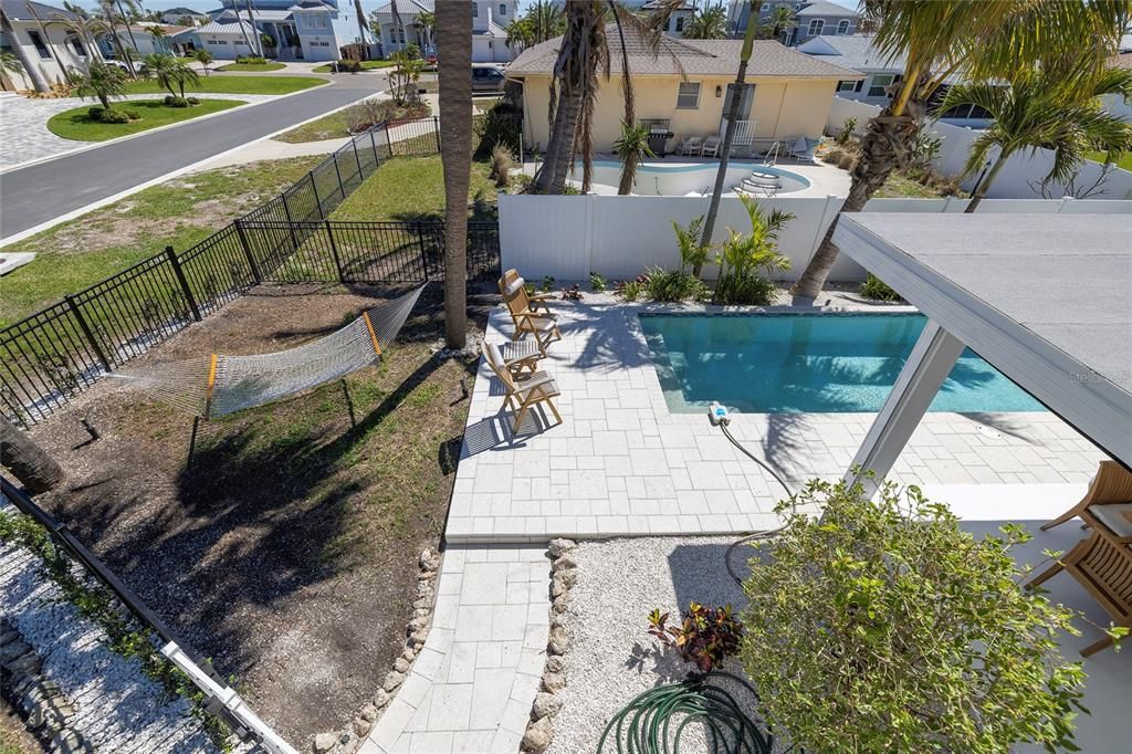 Balcony overlooking the pool