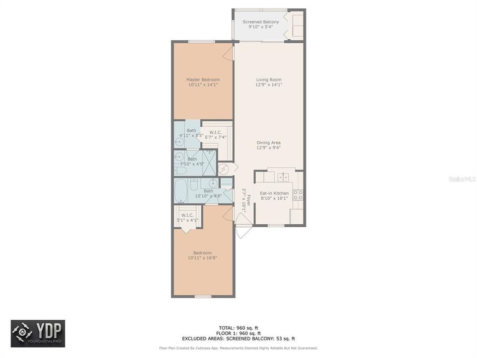 For Sale: $199,900 (2 beds, 2 baths, 985 Square Feet)