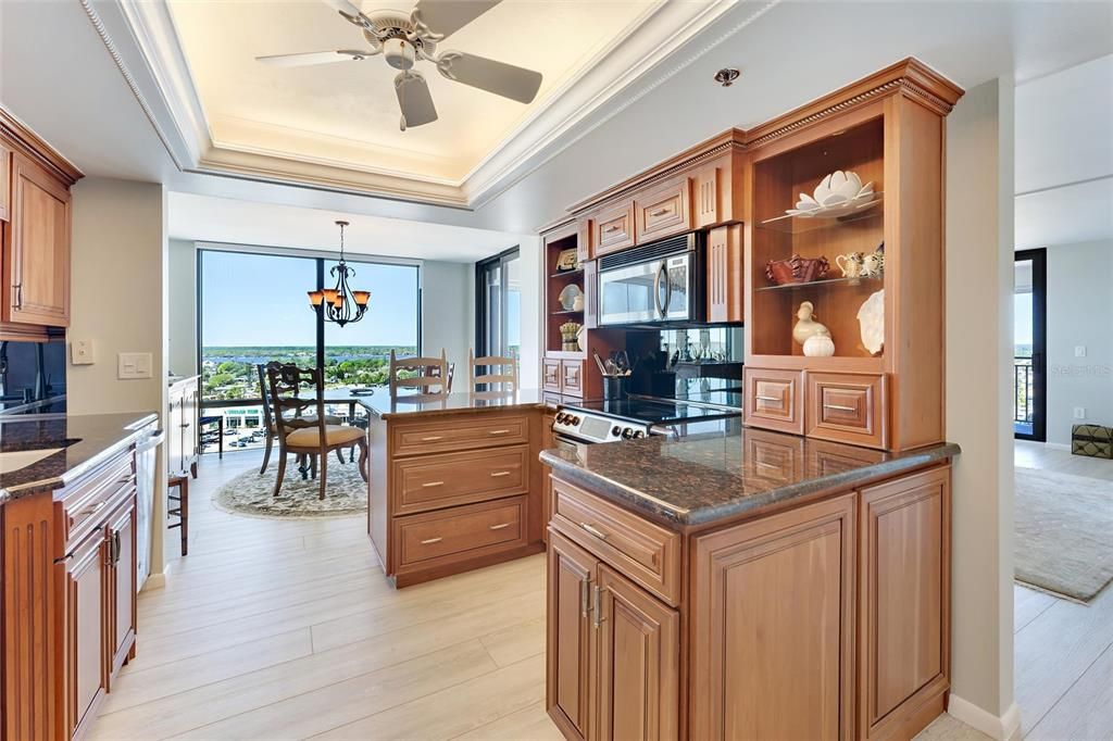 Kitchen with custom cabinetry