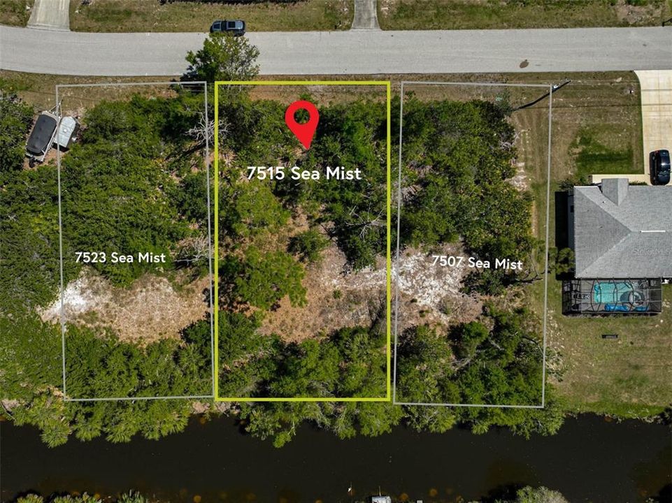 Build your dream home on this beautiful canal-front lot