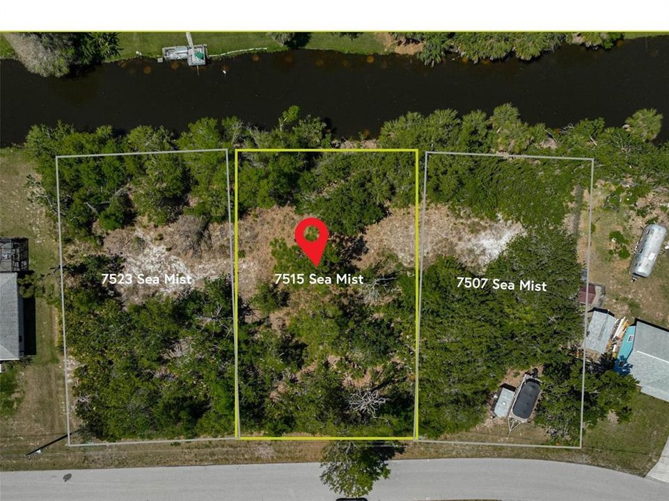 Nestled in a quiet, well-maintained neighborhood, this spacious lot backs directly to a serene canal