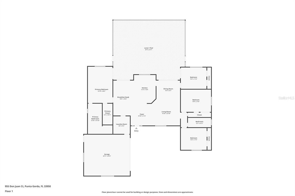 На продажу: $564,000 (4 спален, 2 ванн, 1932 Квадратных фут)