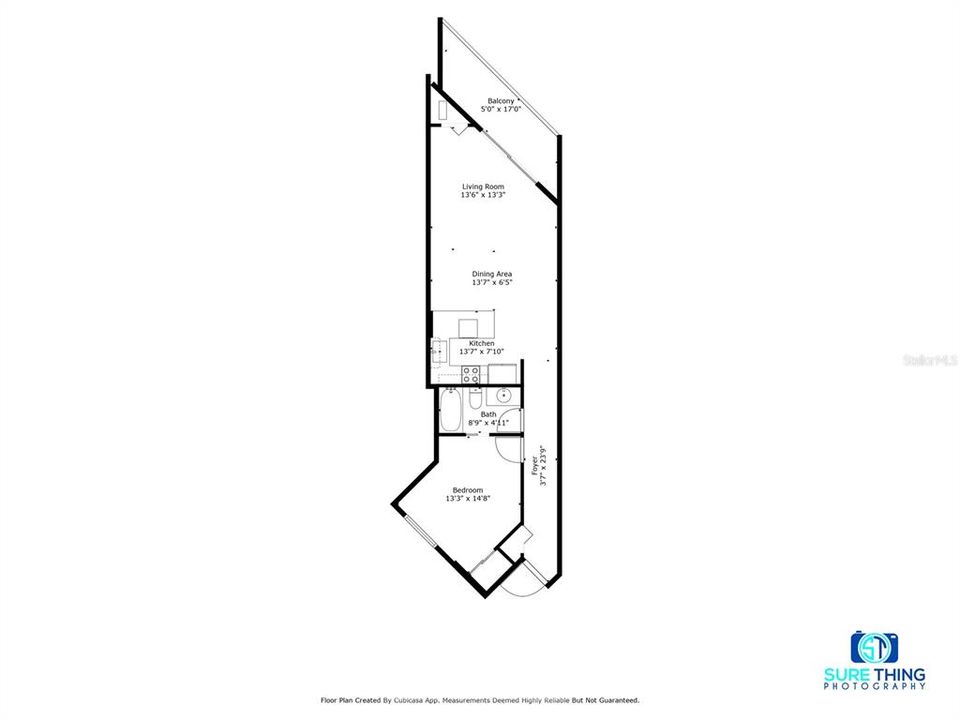 На продажу: $275,000 (1 спален, 1 ванн, 600 Квадратных фут)
