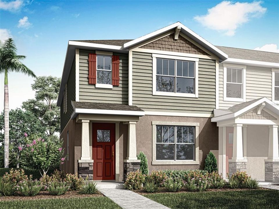Architect's Rendering - Craftsman Elevation
