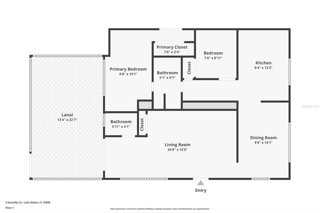 На продажу: $119,000 (2 спален, 1 ванн, 712 Квадратных фут)