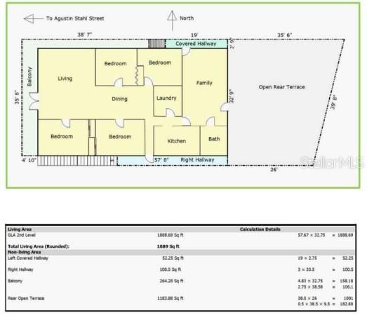 For Sale: $450,000 (3 beds, 2 baths, 6605 Square Feet)