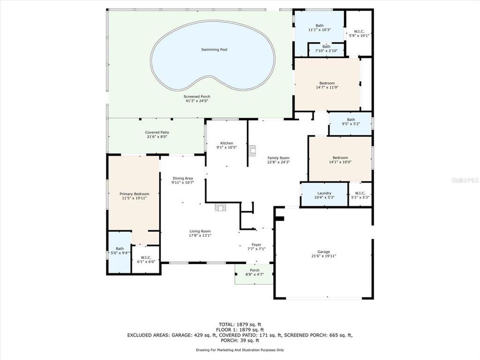 待售: $350,000 (3 贝兹, 3 浴室, 1938 平方英尺)