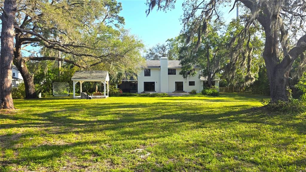 View from the back. 1.28 acres