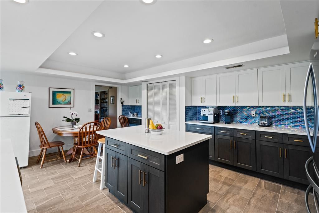 Large kitchen with island