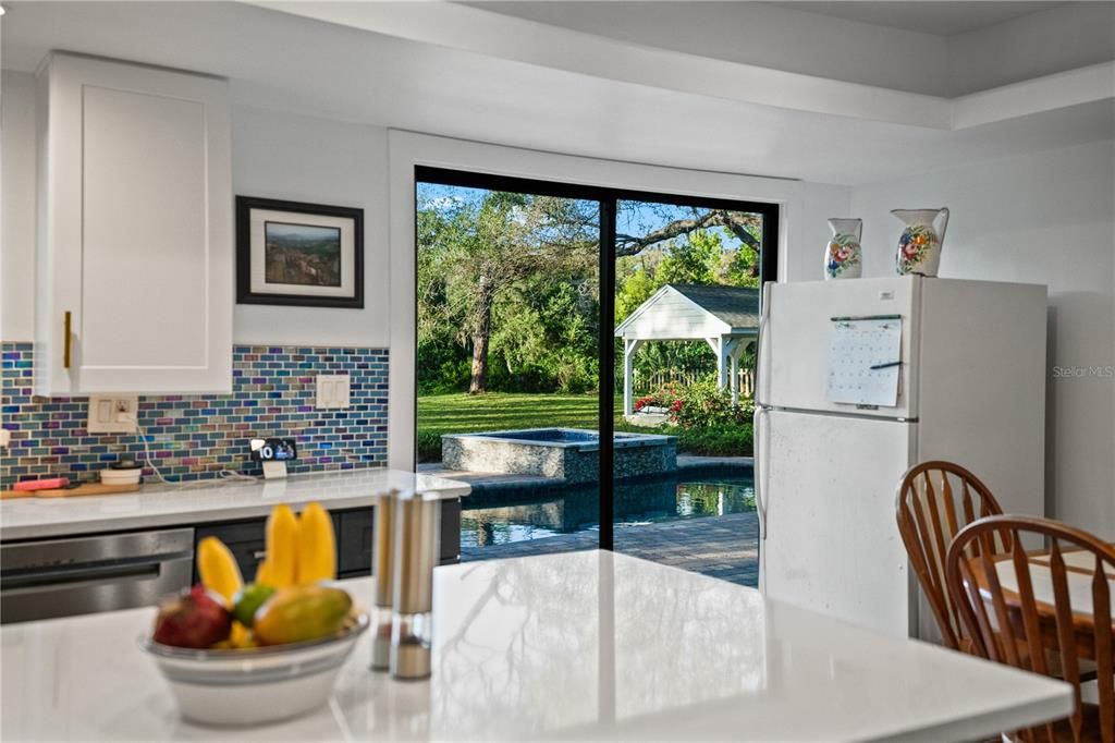 Large kitchen with island