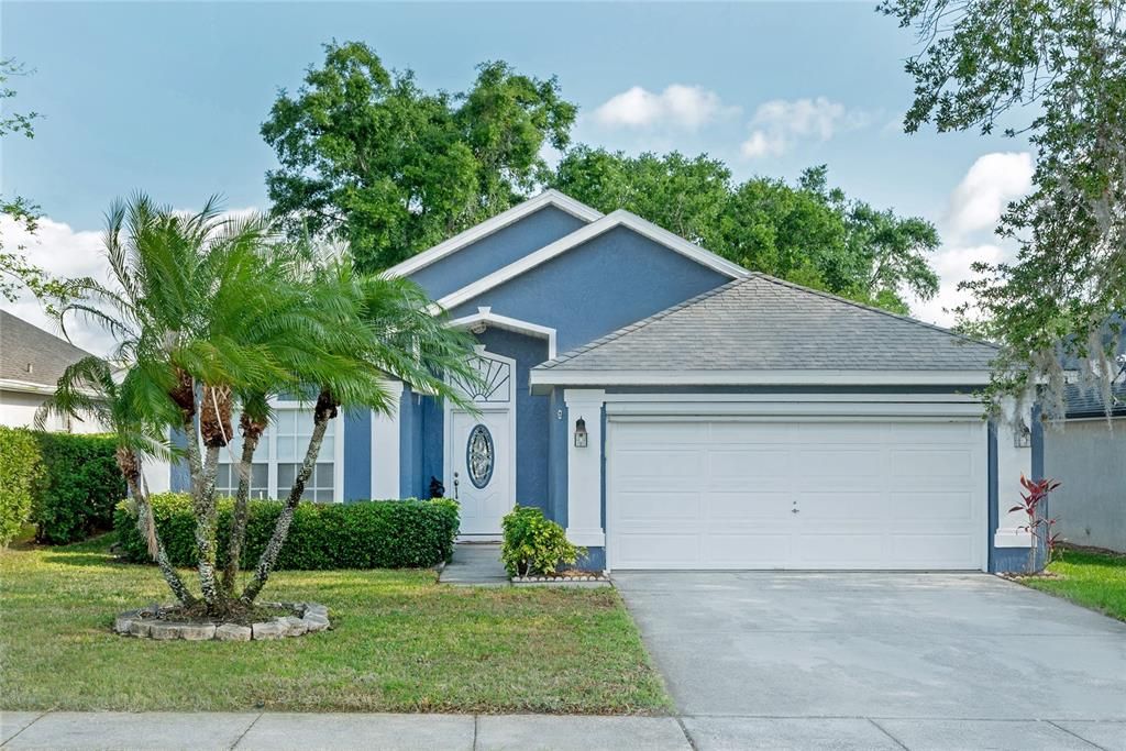 This charming home has beautiful curb appeal.  Newly painted exterior