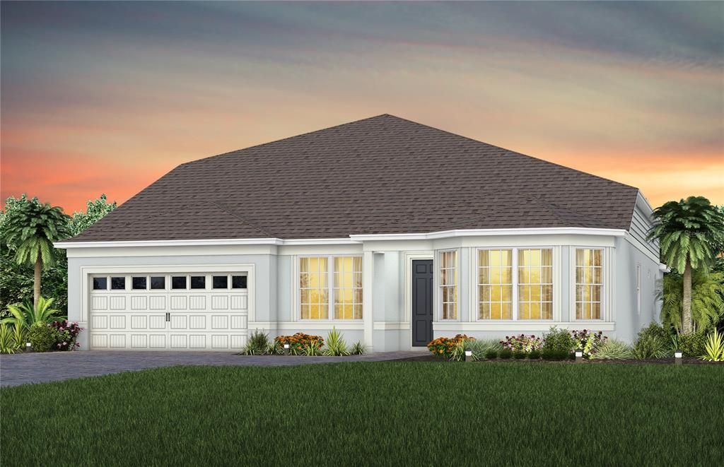 Exterior Design. Artistic rendering for this new construction home. Pictures are for illustrative purposes only. Elevations, colors and options may vary.