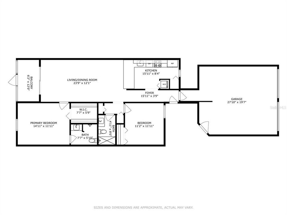 Active With Contract: $189,900 (2 beds, 2 baths, 1073 Square Feet)