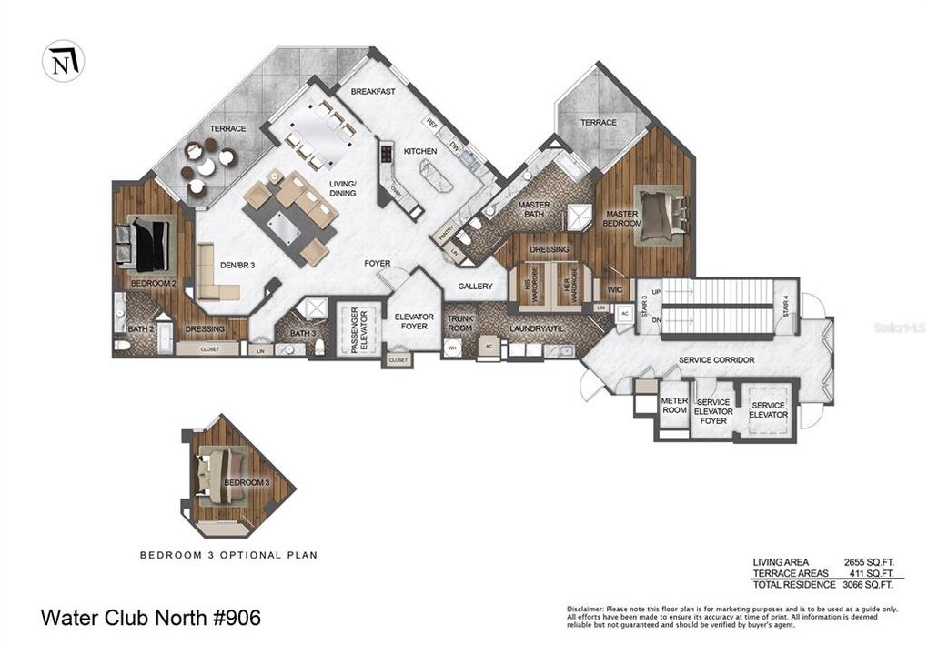 Activo con contrato: $2,495,000 (2 camas, 3 baños, 2655 Pies cuadrados)