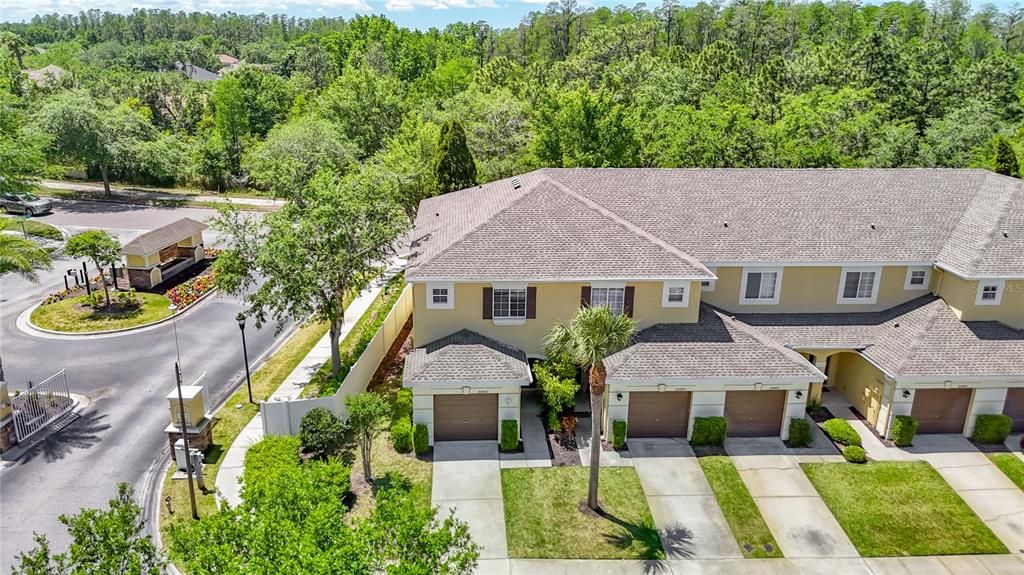 Aerial view of front exterior