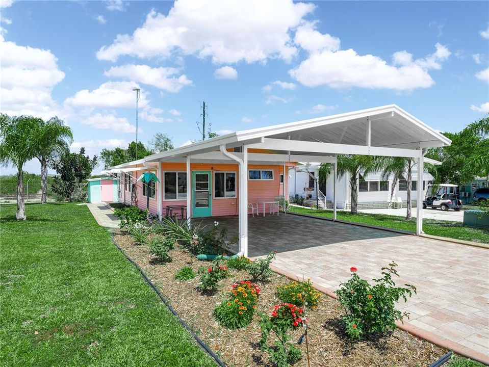 Beautiful landscaping graces the outside of this home, giving it great curb appeal!