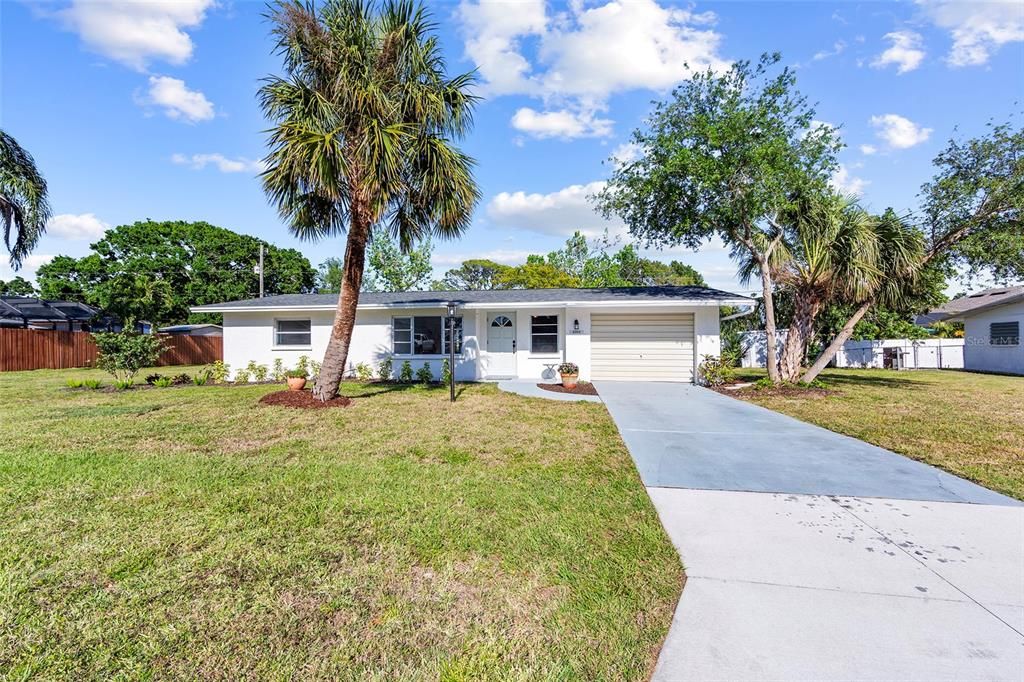 Front of Home on Large Lot