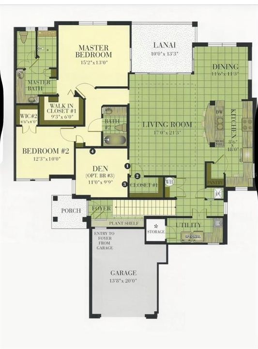 Active With Contract: $425,000 (2 beds, 2 baths, 1664 Square Feet)