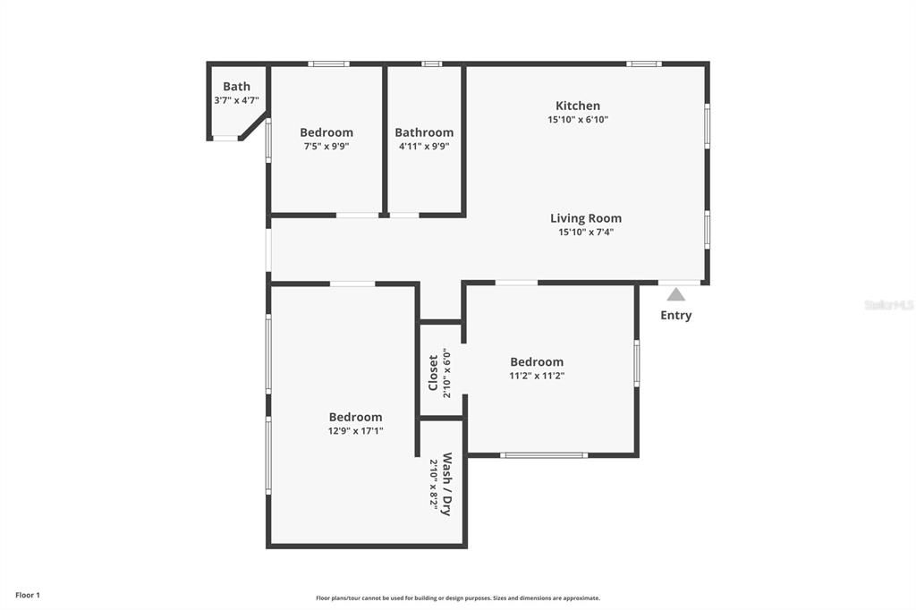 For Sale: $349,000 (3 beds, 1 baths, 793 Square Feet)
