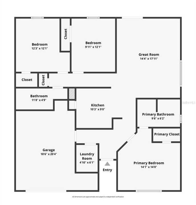 Active With Contract: $254,900 (3 beds, 2 baths, 1184 Square Feet)