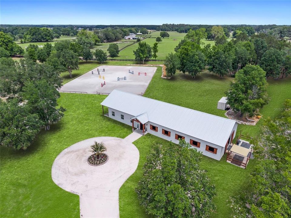 Grass is staged to show full maturity potential