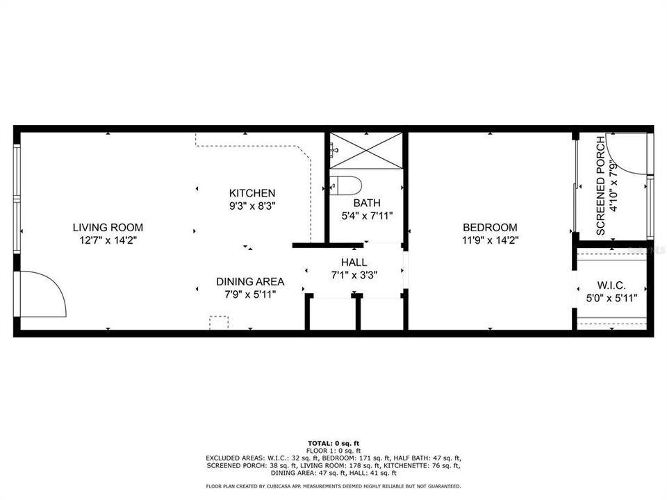 Activo con contrato: $155,000 (1 camas, 1 baños, 600 Pies cuadrados)