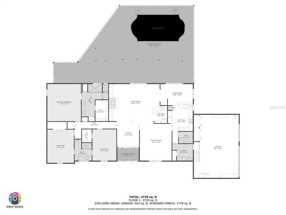 En Venta: $669,000 (3 camas, 2 baños, 2711 Pies cuadrados)