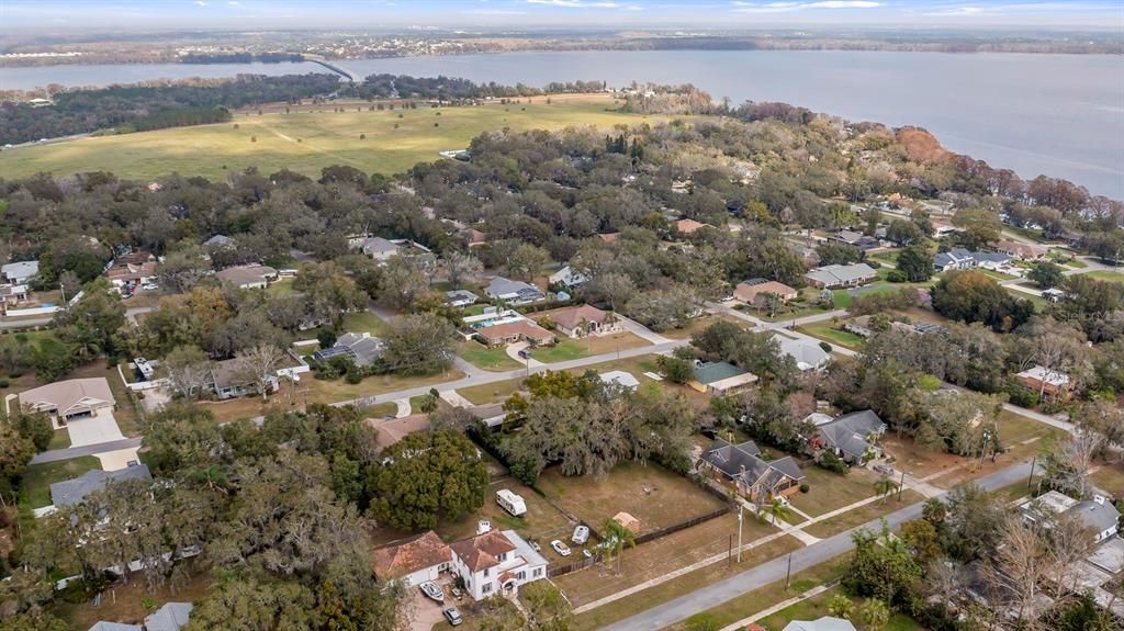 Aerial of Lot with Little Lake Harris