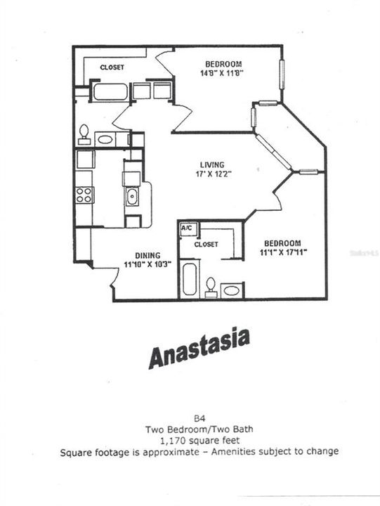 For Sale: $285,000 (2 beds, 2 baths, 1070 Square Feet)