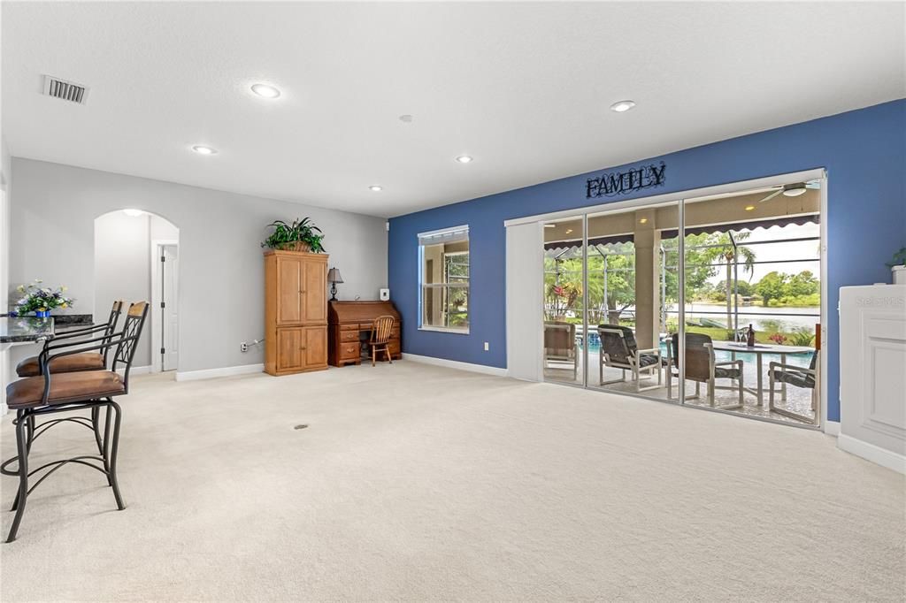 OPEN FLOOR PLAN TO FAMILY ROOM