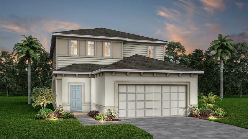 Exterior Design. Artistic rendering for this new construction home. Pictures are for illustrative purposes only. Elevations, colors and options may vary.