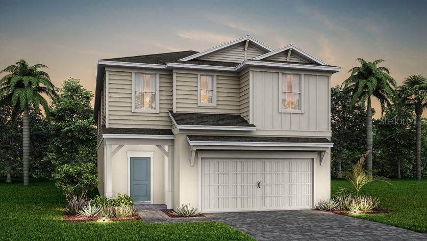 Exterior Design. Artistic rendering for this new construction home. Pictures are for illustrative purposes only. Elevations, colors and options may vary.