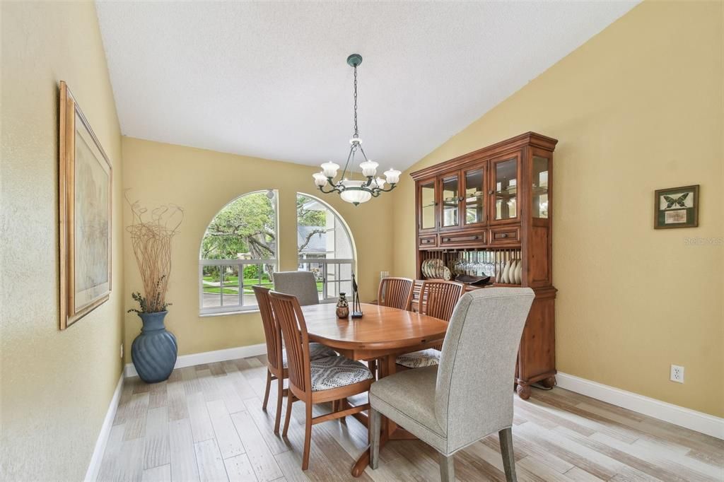 Dining room overlooking the front of the home.