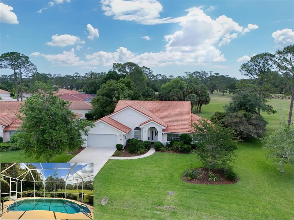 Front/pool Aerial