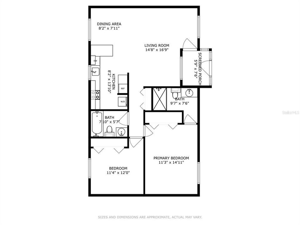 En Venta: $195,000 (2 camas, 2 baños, 896 Pies cuadrados)