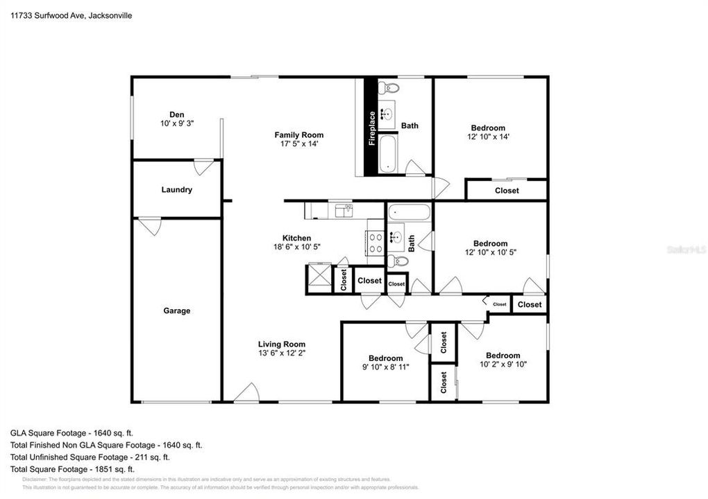 На продажу: $359,900 (4 спален, 2 ванн, 1671 Квадратных фут)