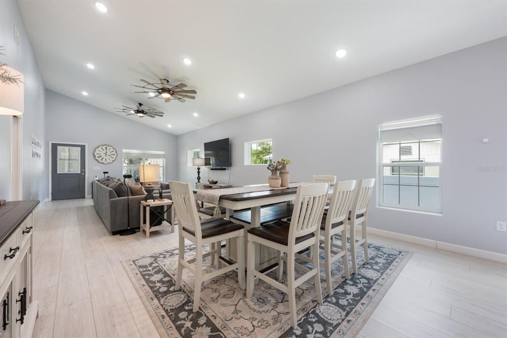 The open-concept layout offers an easy transition from the Living area to the Dining space, ideal for relaxed living and entertaining.