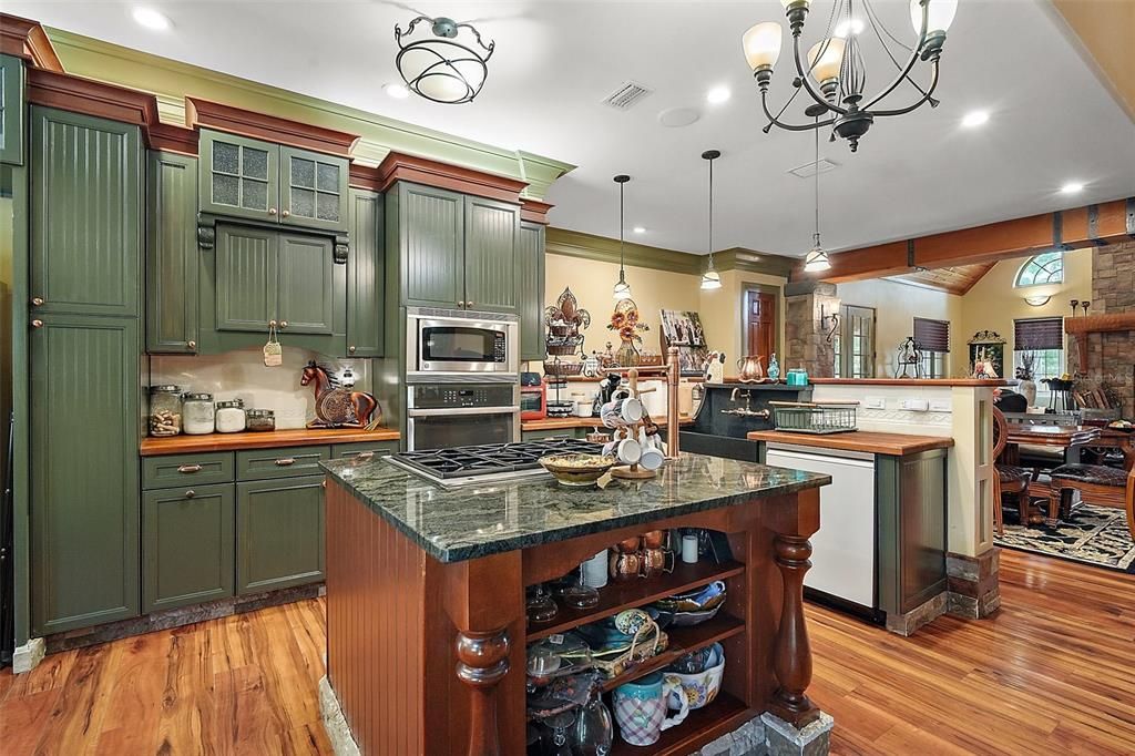 8 burner cook top furniture look island