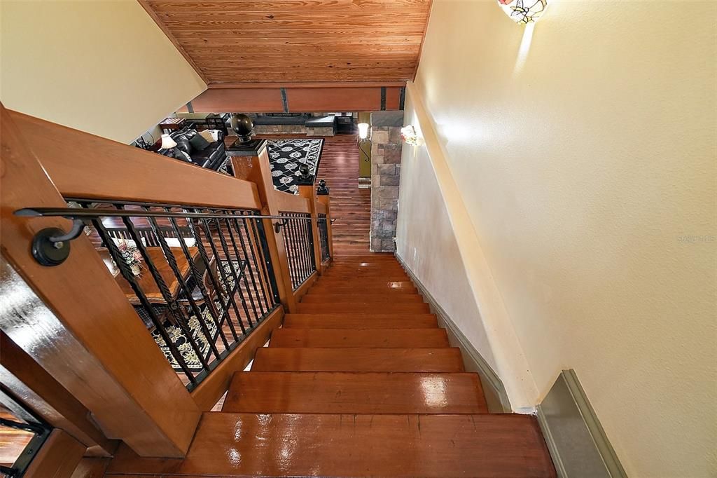 staircase to the 5th bedroom/in-law suite