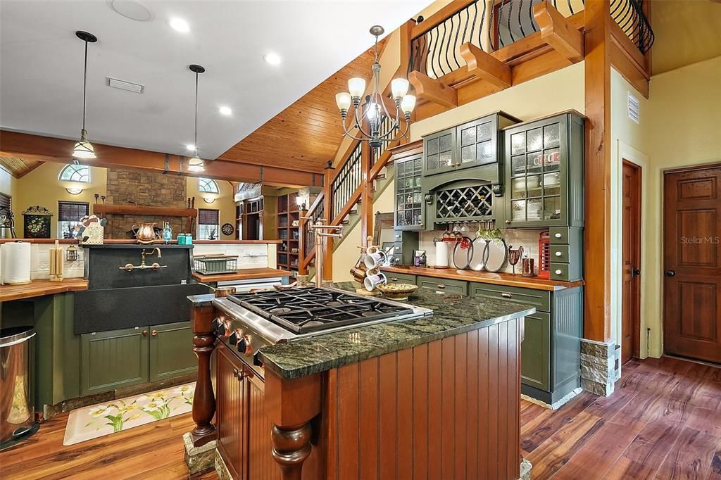 The kitchen offers great flow to the rest of the main living areas