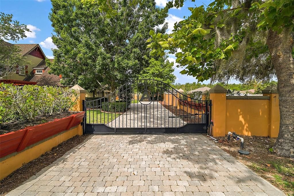 gated driveway operated by remote