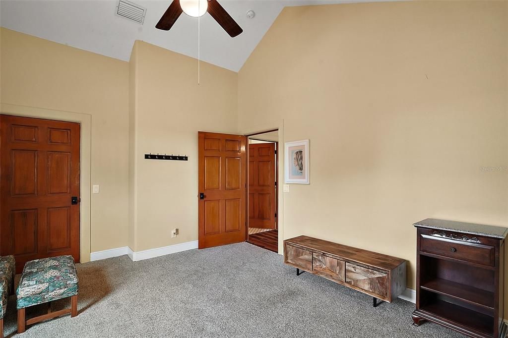 bedroom 2, walk in closet with built ins on the left