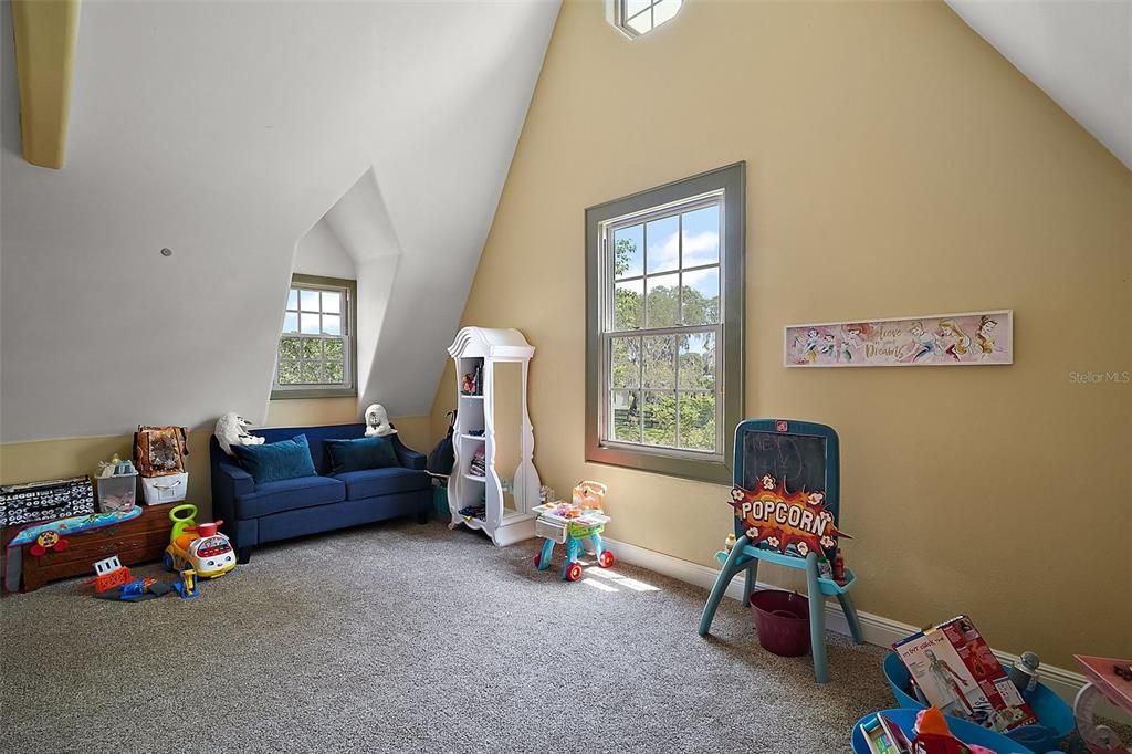 bedroom 4 with more storybook architectural accents