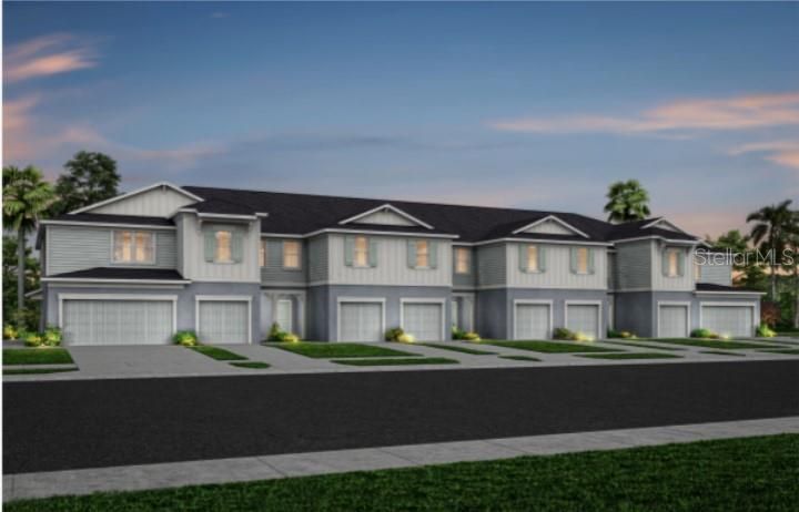 Exterior Design. Artistic rendering for this new construction home. Pictures are for illustrative purposes only. Elevations, colors and options may vary.