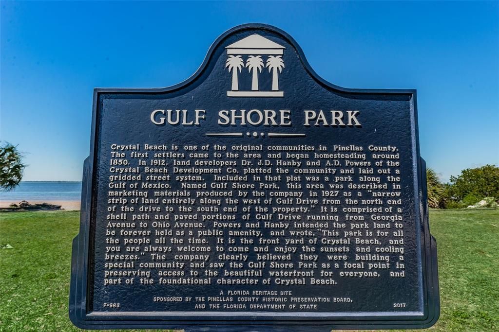 Gulf Shore Park Crystal Beach