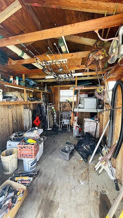 Outdoor Shed interior